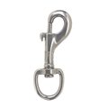 Campbell Chain & Fittings Campbell 3/4 in. D X 3-3/32 in. L Polished Stainless Steel Round Swivel Eye Bolt Snap 180 lb T7631324